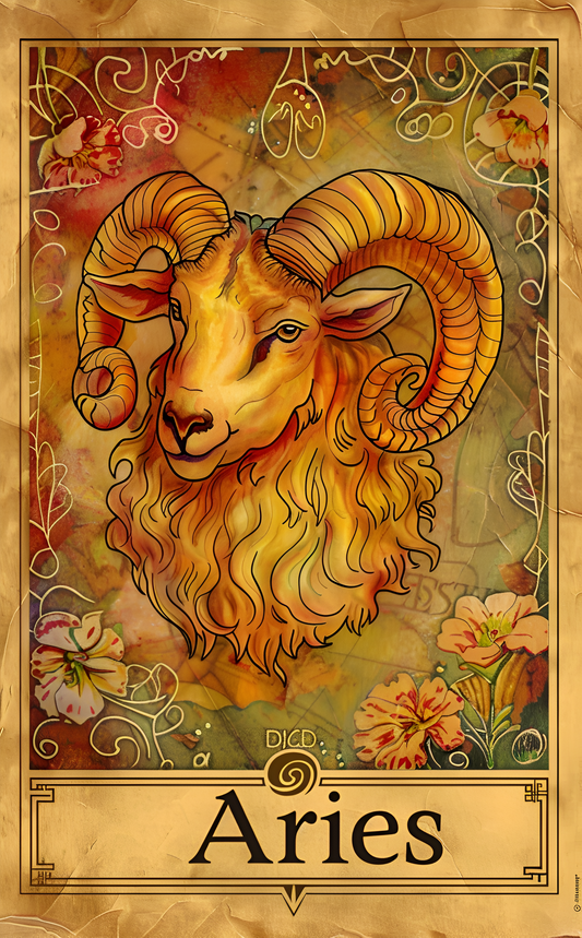 Aries Card | Flyp Sticker