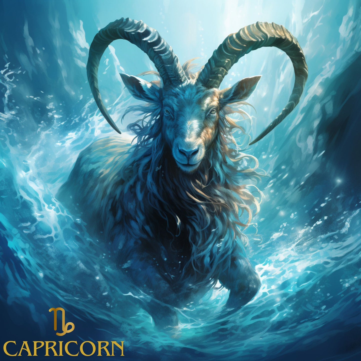 Capricorn | Sea Goat | Flyp Sticker