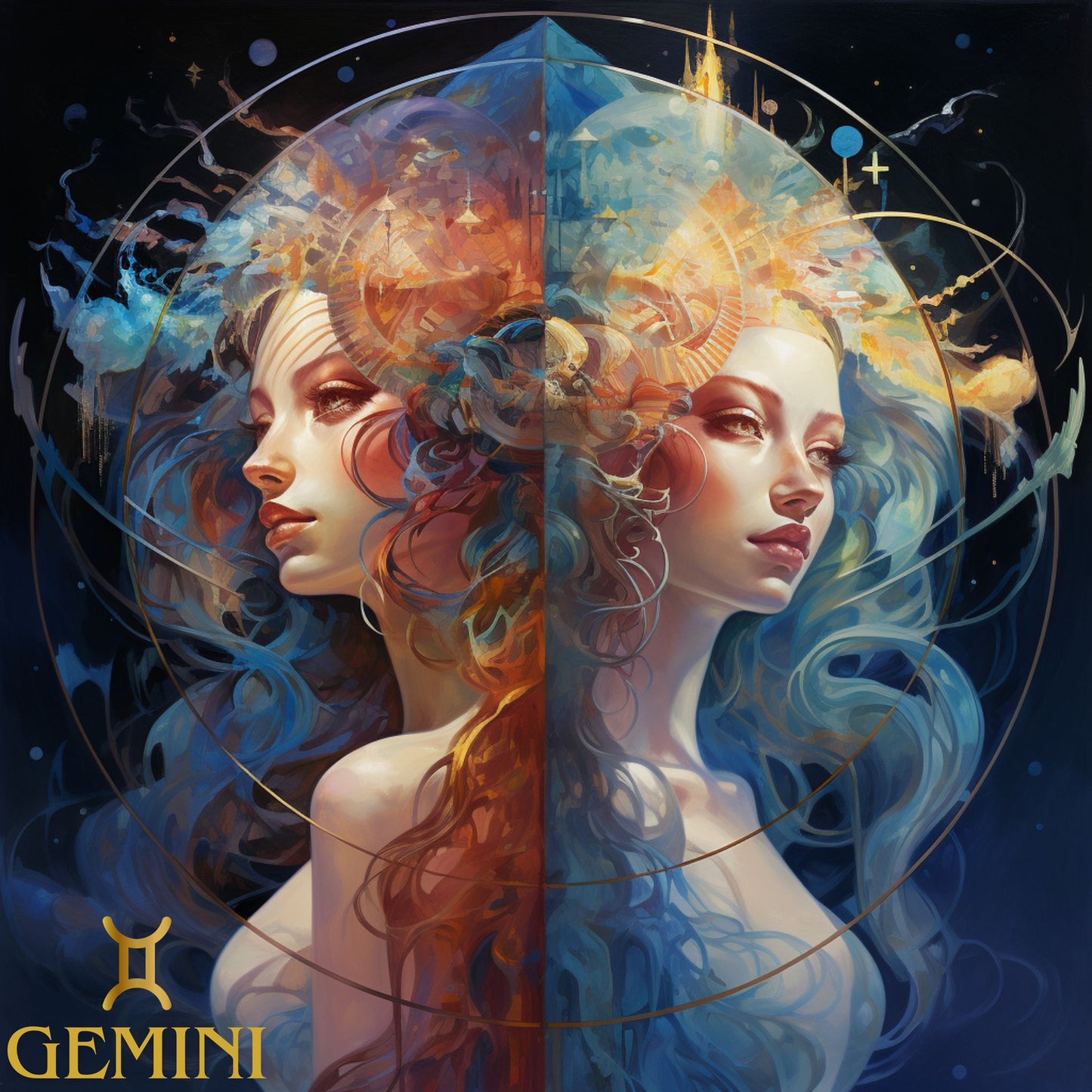 Gemini | Twins | Flyp Sticker