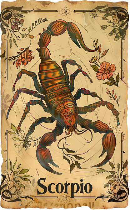 Scorpio Card | Flyp Sticker